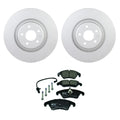 Set of 4 Bosch QuietCast Front Rotors & Hella Low-Met Pads for Audi S4 S5