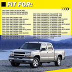Set of 4 Chrome Exterior Door Handles for Chevy Silverado GMC Sierra (1999–2006)
