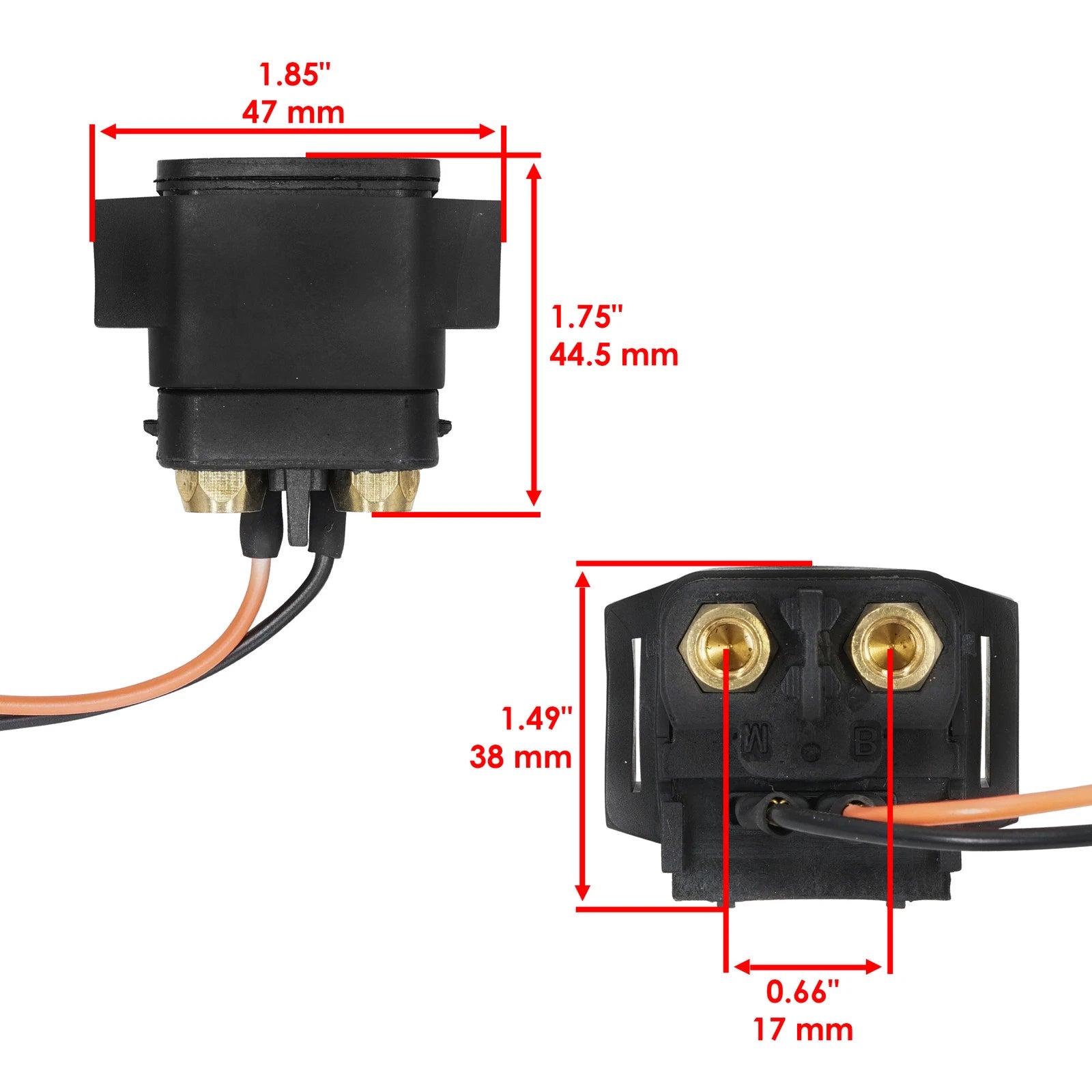 Starter & Relay Solenoid for Yamaha VX1100 Wave Runner (2005–2014)
