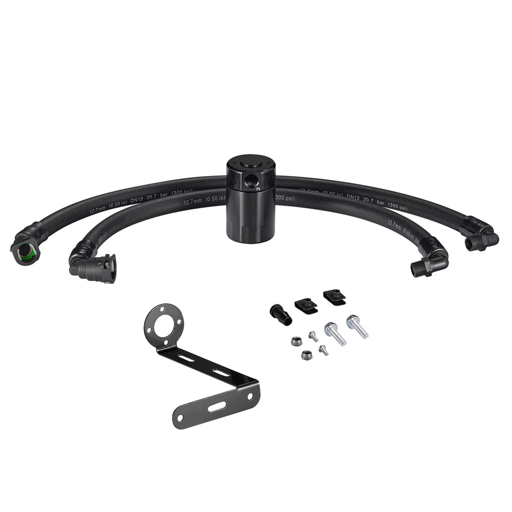 Oil Catch Can Separator for Ford F150 2011–2021 2.7L 5.0L Raptor 3.5L Black