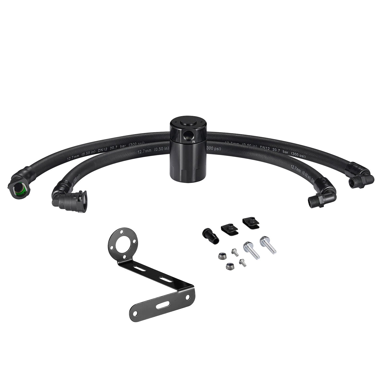 Oil Catch Can Separator for Ford F150 2011–2021 2.7L 5.0L Raptor 3.5L Black