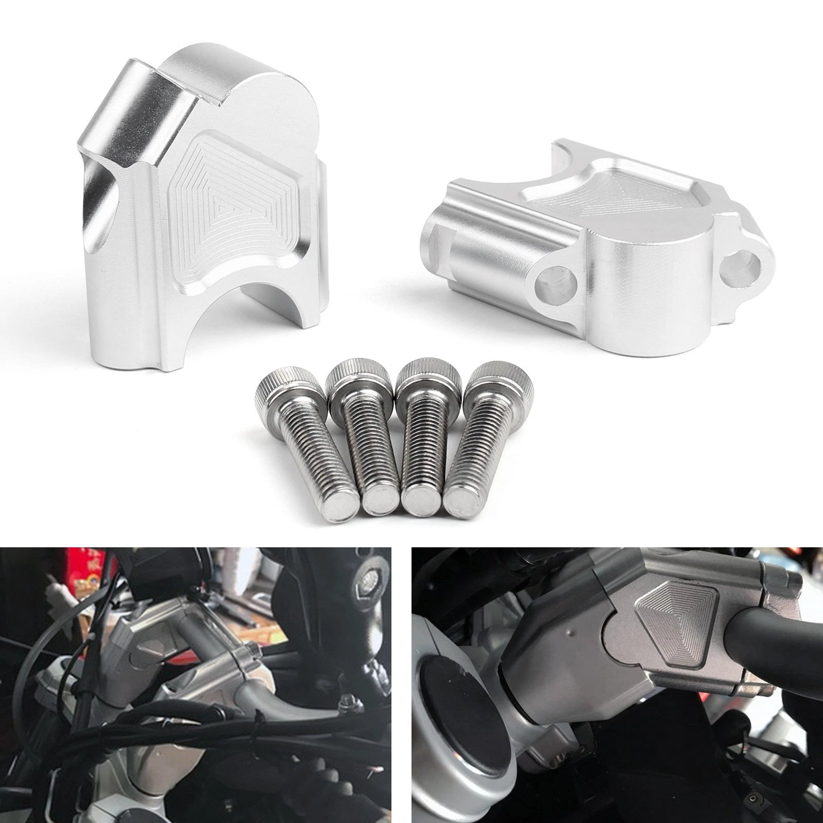 Pair Handlebar Riser Kit for BMW F800GS (2008–2017)