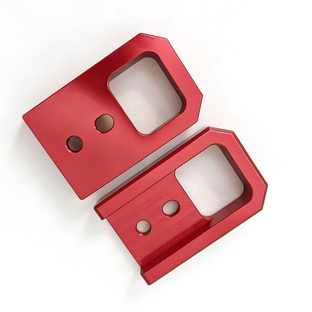Front Tow Hooks Set of 2 Red for Toyota Tacoma (2024–2026) 4Runner (2025–2026)