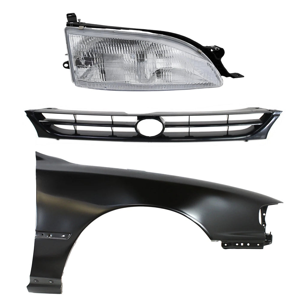 Fender Kit for Toyota Camry (1995–1996) with Molding Hole, Primed, Right Side