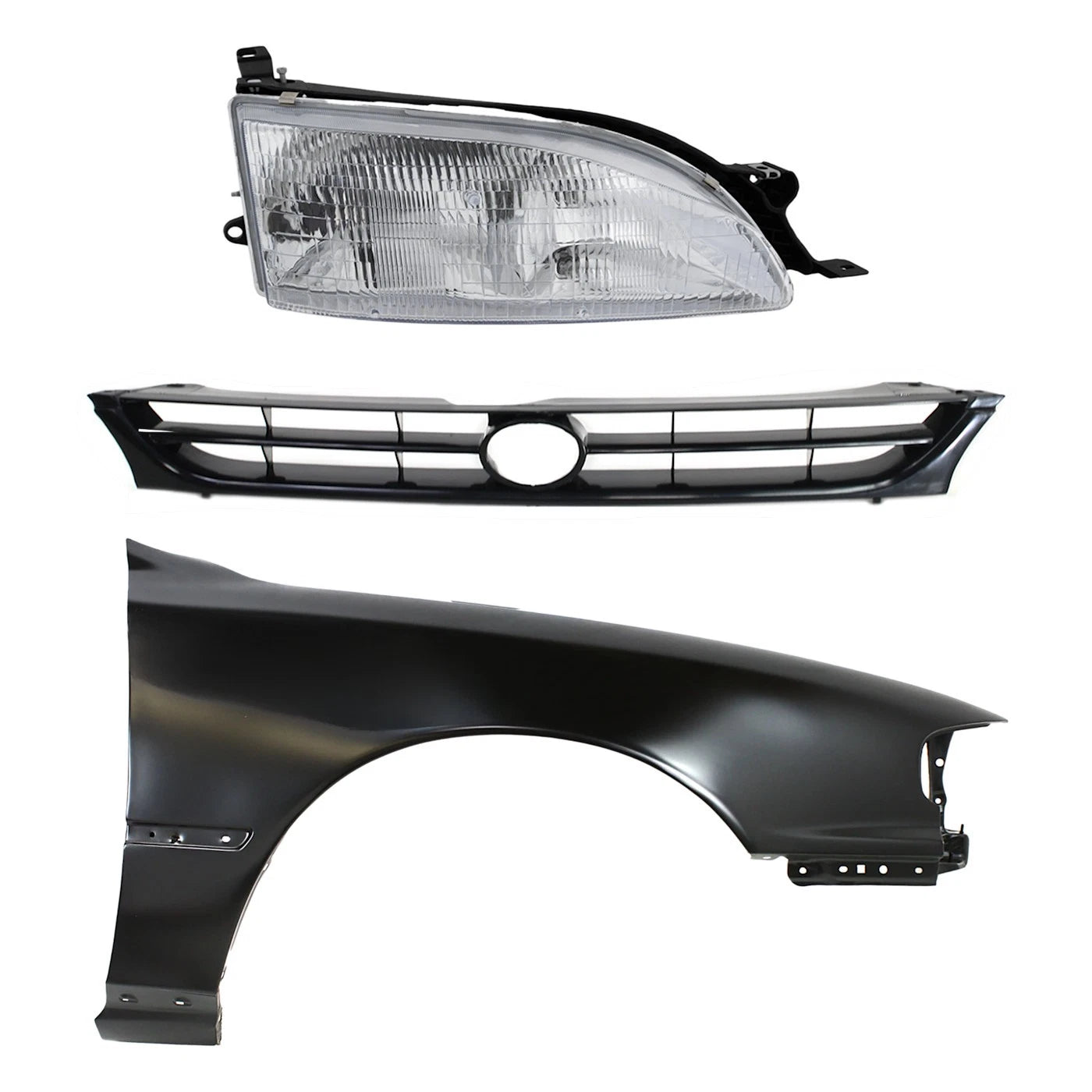 Fender Kit for Toyota Camry (1995–1996) with Molding Hole, Primed, Right Side