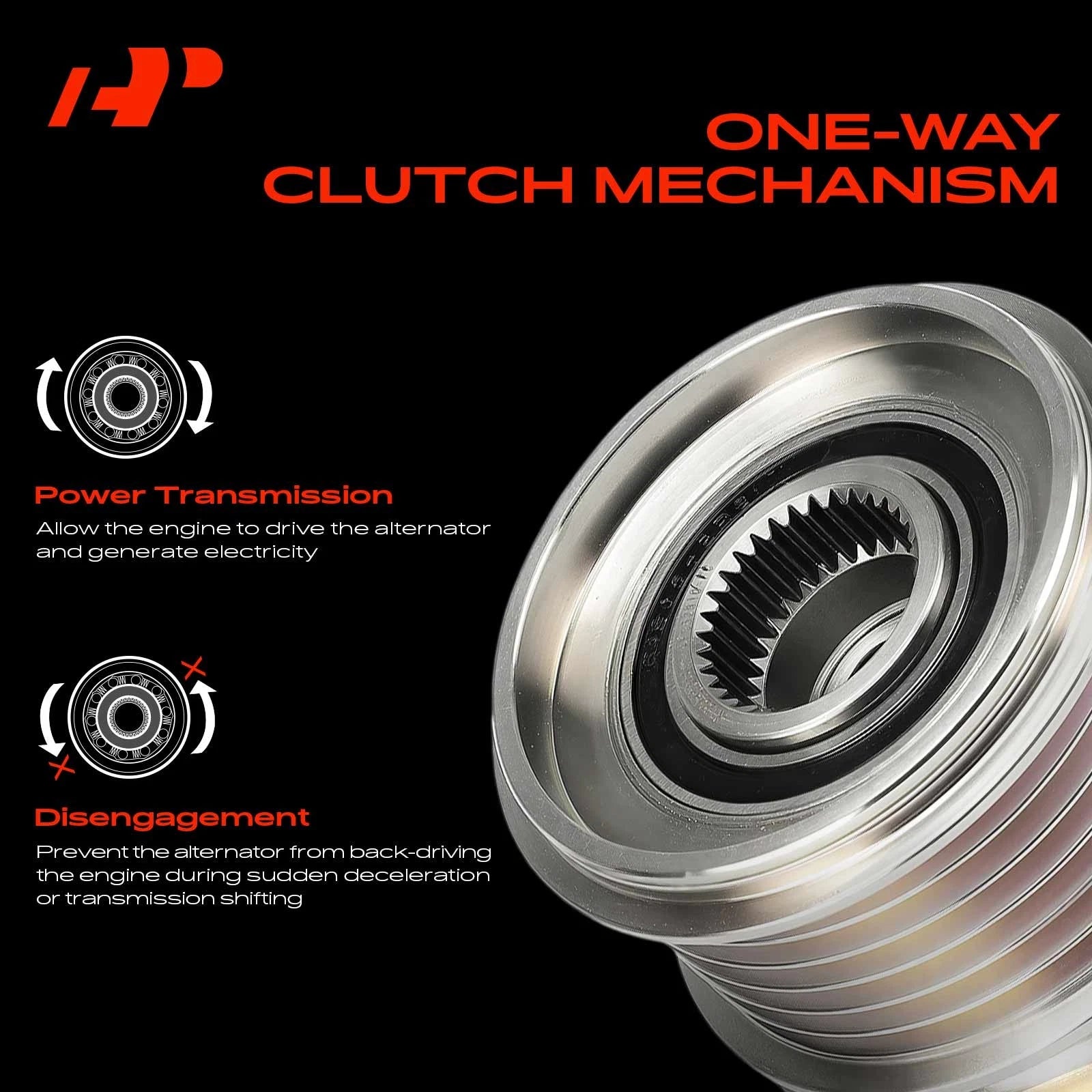 Alternator Clutch Pulley for Mercedes-Benz C43 AMG GL450