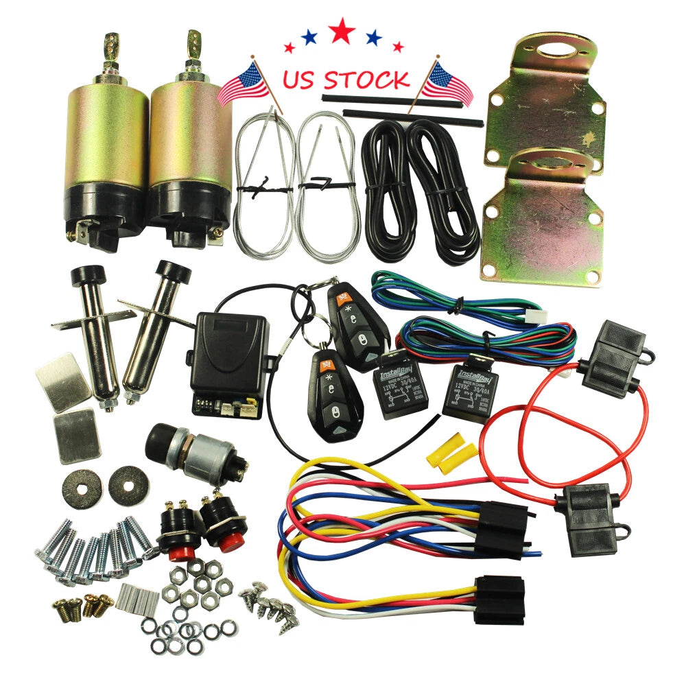 Shaved Handle Door Popper Kit for 2-Door Vehicles (85 lb, Remote)