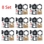 Set of 8 Carburetor Rebuild Kits for STIHL MS380 MS381 038 Chainsaw