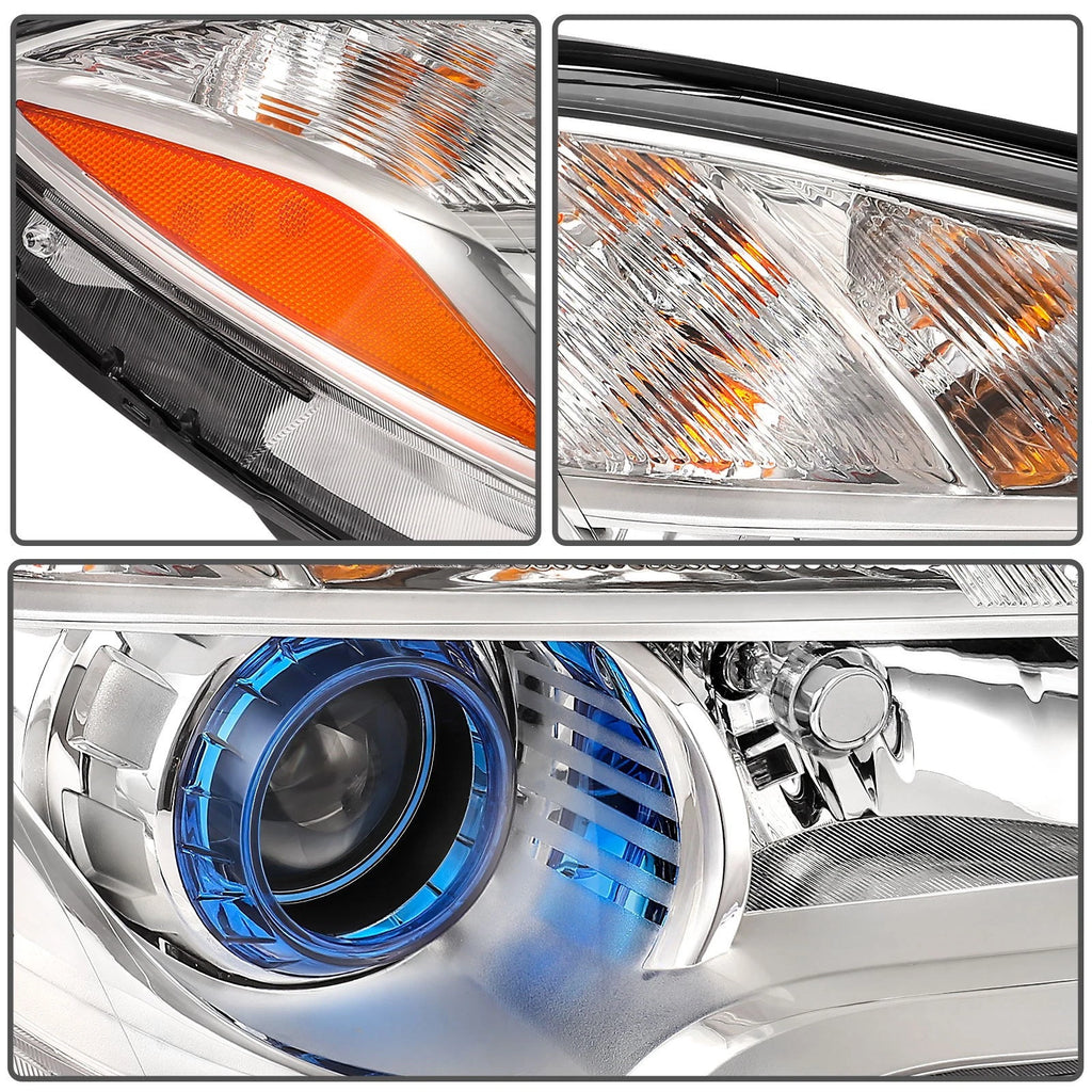 Pair Headlight Assemblies for Buick Encore (2013-2016) Chrome Projector