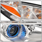 Pair Headlight Assemblies for Buick Encore (2013-2016) Chrome Projector
