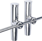 2Pcs Fishing Rod Holder for Clamp on 7/8" to 1" (316 Stainless Steel)