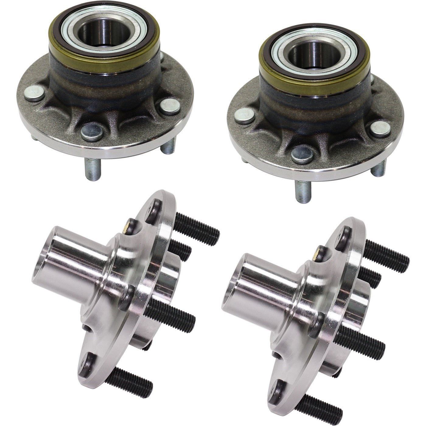 Wheel Hubs for Ford Transit Connect (2010–2013) Front & Rear with Bearing FWD