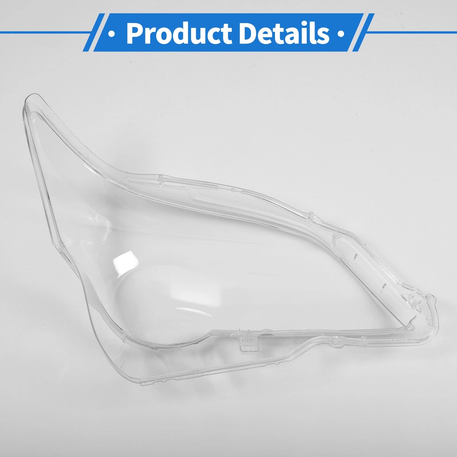 1 Pcs Headlight Lens Cover for Lexus GX460 (2010–2013) PC Clear