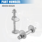 Set of 4 Front Alignment Camber Adjustment Bolts for Toyota 4Runner 