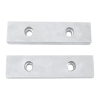 Set of 2 Machined Aluminum Reversible Soft Jaws for 6" Vises