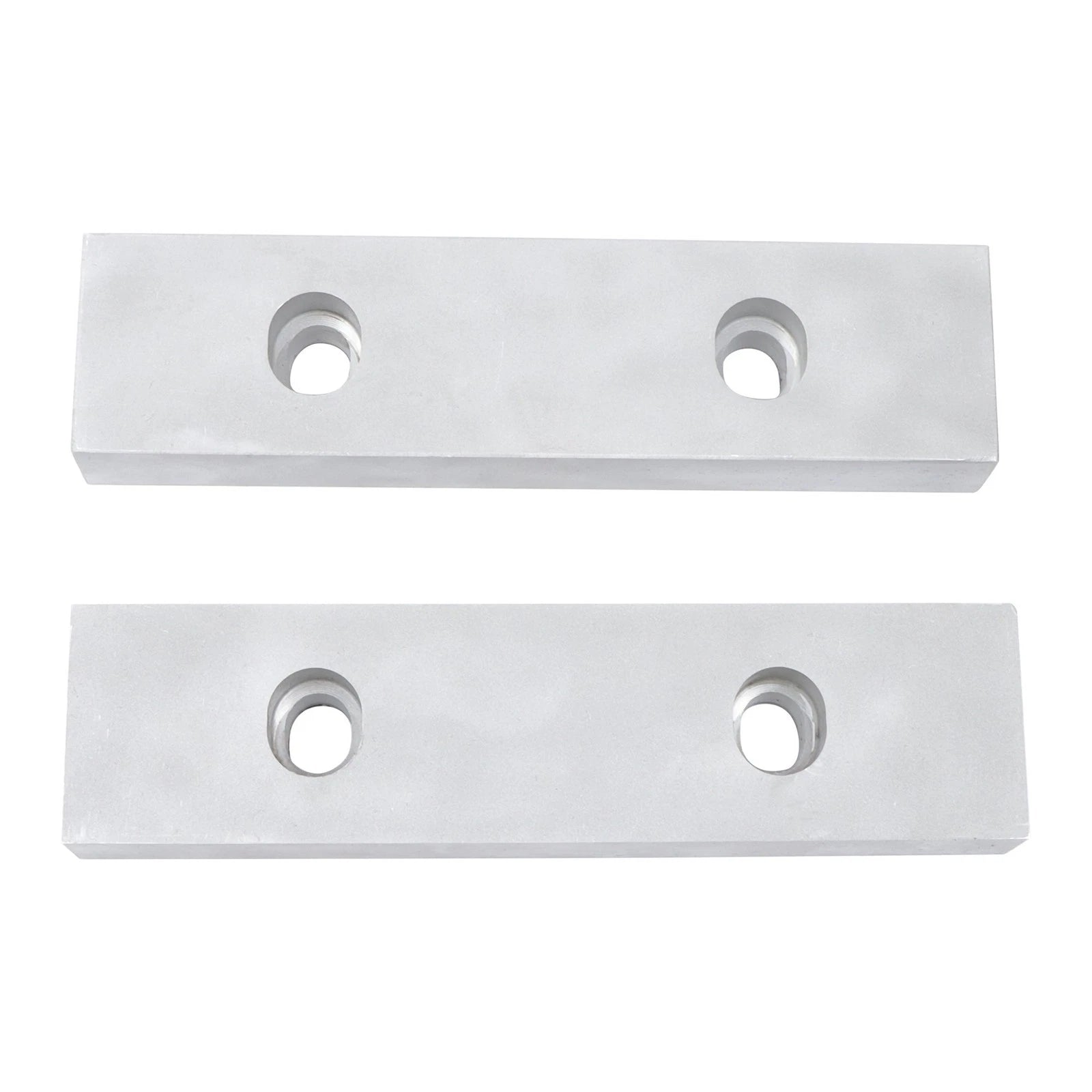 Set of 2 Machined Aluminum Reversible Soft Jaws for 6" Vises
