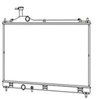 Replacement Radiator for Mitsubishi Outlander (2014–2020) Plastic Aluminum