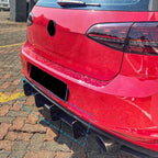 Set of 4 Rear Bumper Diffuser Lip Spoilers for Volkswagen Golf MK7 GTI (2015–2020)
