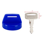 2X Ignition Key Cover 5433534 for Polaris Switchback 800, Rush 600, Pro RMK (2010–2023) Blue