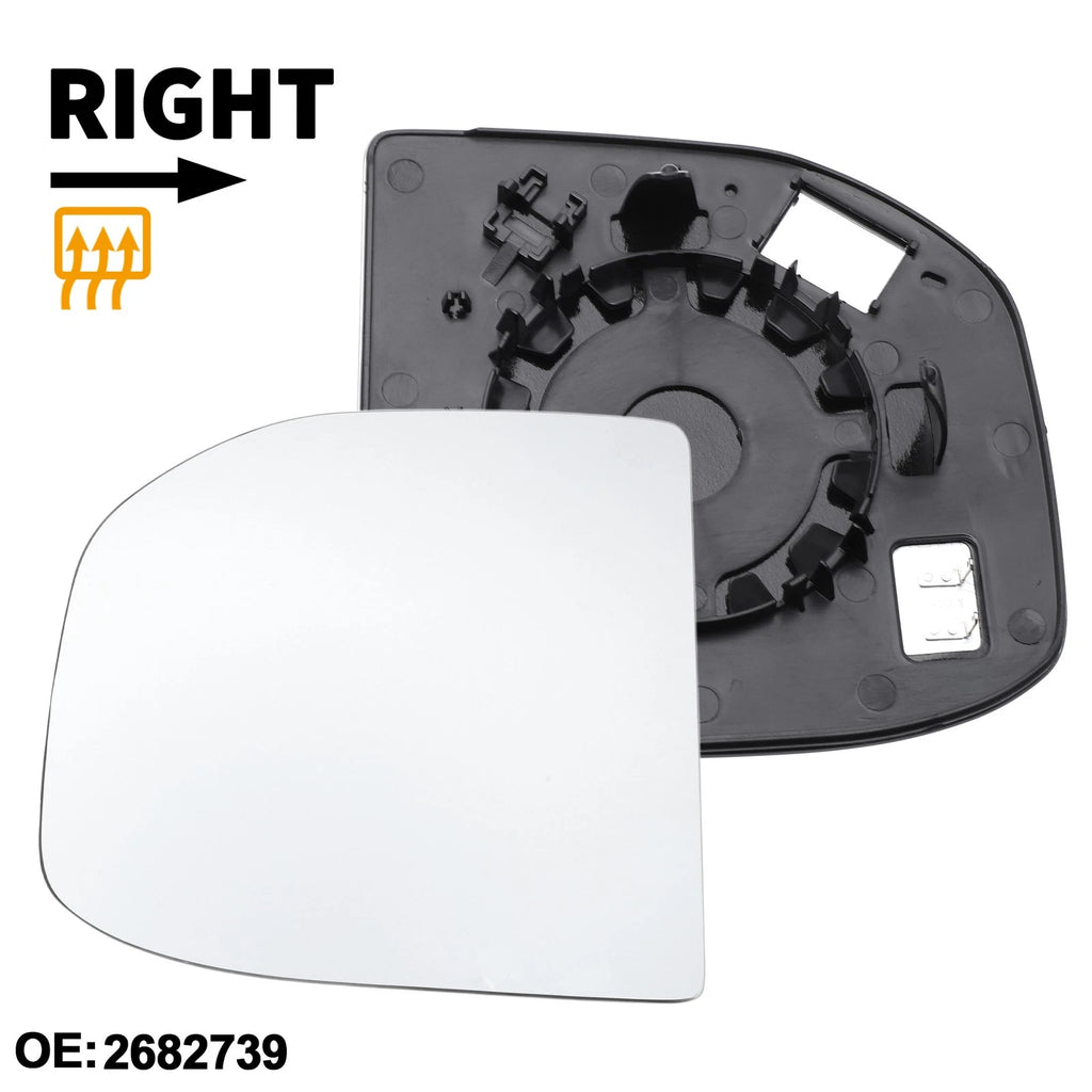 Right Driver Side Heated Mirror Glass for Ford Transit Custom (2013–2023)