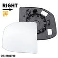 Right Driver Side Heated Mirror Glass for Ford Transit Custom (2013–2023)