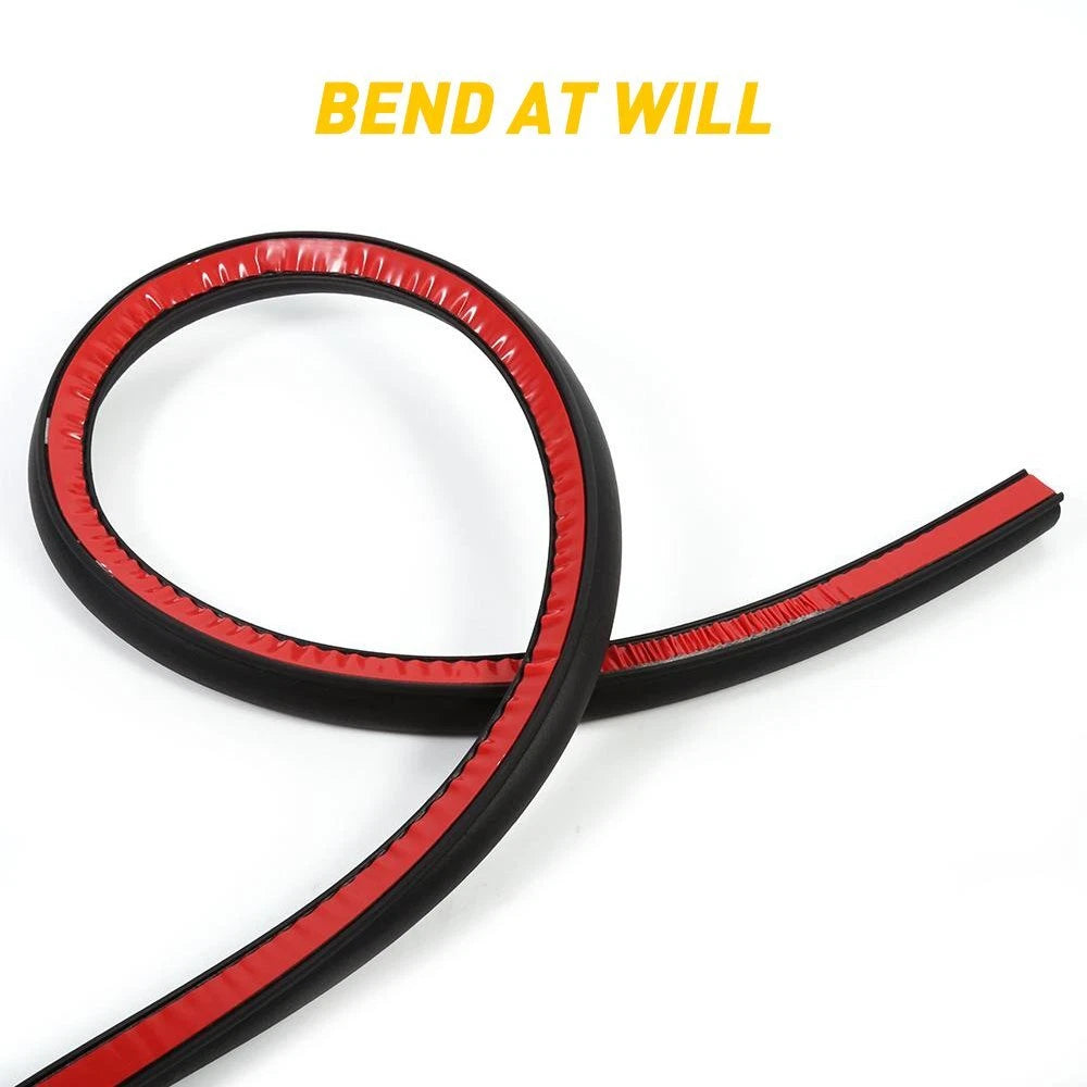 16FT D-Shape Rubber Weatherstrip Seal for Universal Fit (Car)