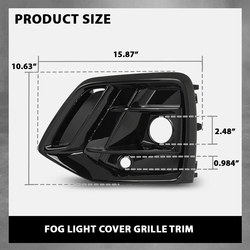 Set of 2 Front Bumper Fog Light Covers for Audi Q5 (2021–2023)