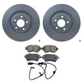 Hella Rear Rotors & Akebono EURO Ceramic Disc Brake Pads Kit for Audi A4 S4 S5 (2010–2020)