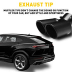 Dual Exhaust Pipe Tail Muffler Tip for Various Vehicles (Replace Kit)