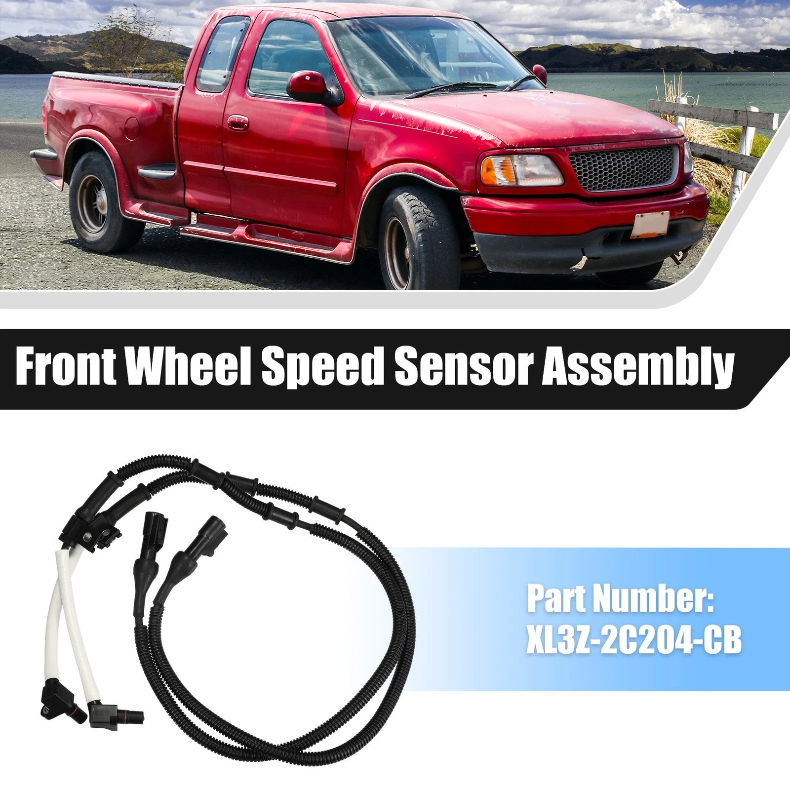 2pcs ABS Wheel Speed Sensor for Ford F150 (2004–2008) NO.XL3Z2C204CB