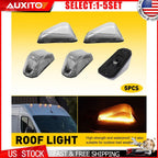 Set of 5 Amber LED Front Roof Clearance Lights for RAM ProMaster 1500 2500 (2014–2023)