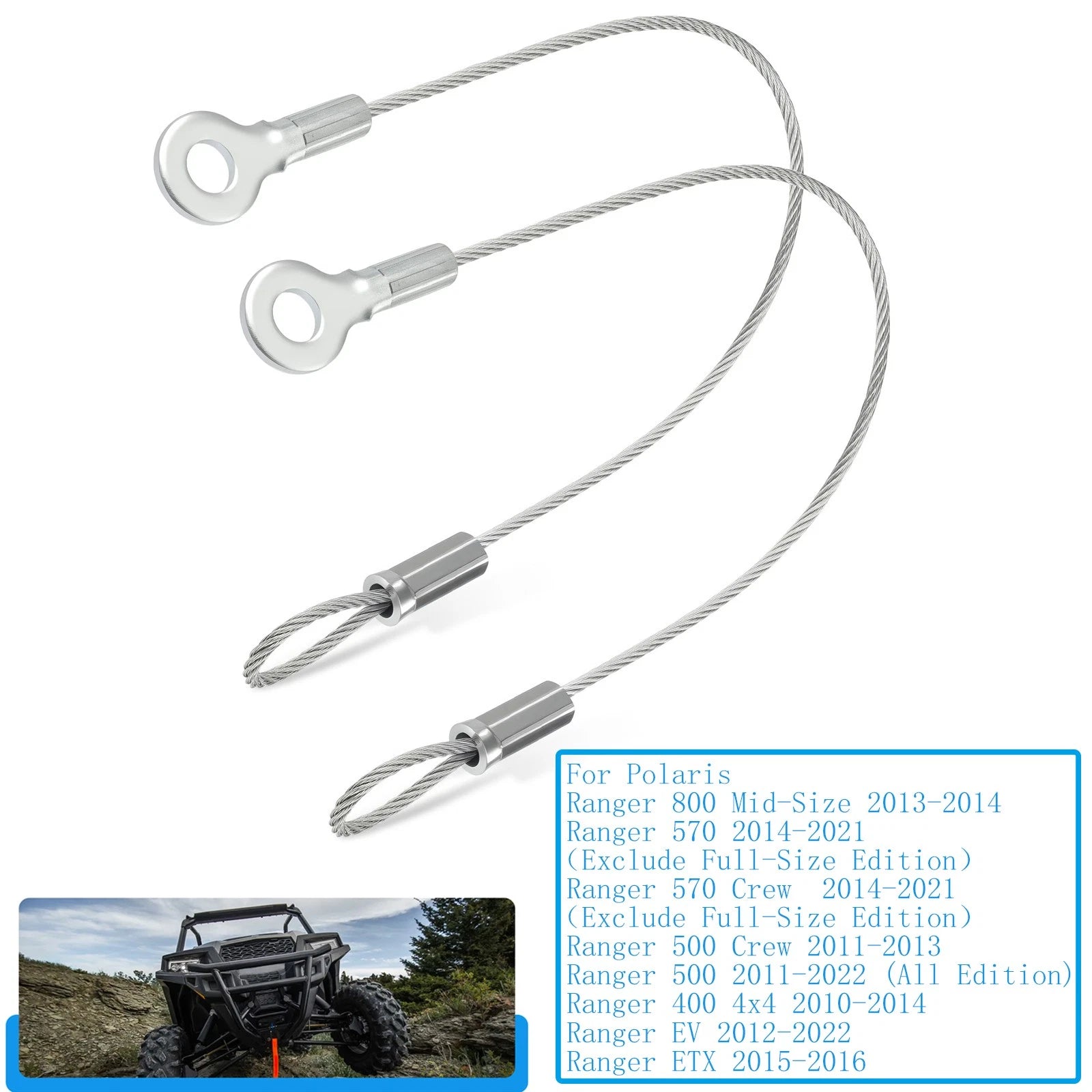 Tailgate Cable for Polaris Ranger 400 500 570 800 (2010-2020)