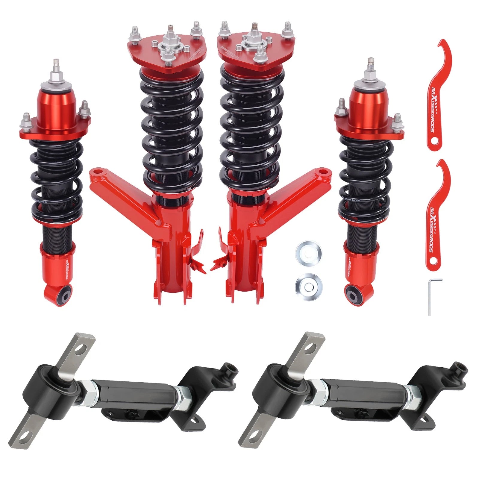 Coilovers + Rear Control Camber Arms Kit for Honda Civic (2001–2005)
