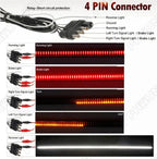 49" LED Tailgate Light Bar for Jeep Pickup SUV Dodge (2010-2023)