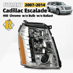 HID Headlight for Cadillac Escalade (2007–2014) Chrome, Passenger Side