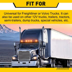 Set of 2 Amber Side Marker Roof Lights for Freightliner Peterbilt Truck