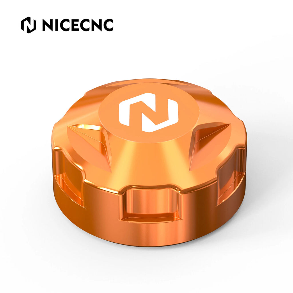 NICECNC Orange Cooling Reservoir Tank Cover Cap for KTM 250 Duke 390 Duke (2024)