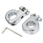 Chrome 1.25" Foot Pegs Mounting Kit for Harley