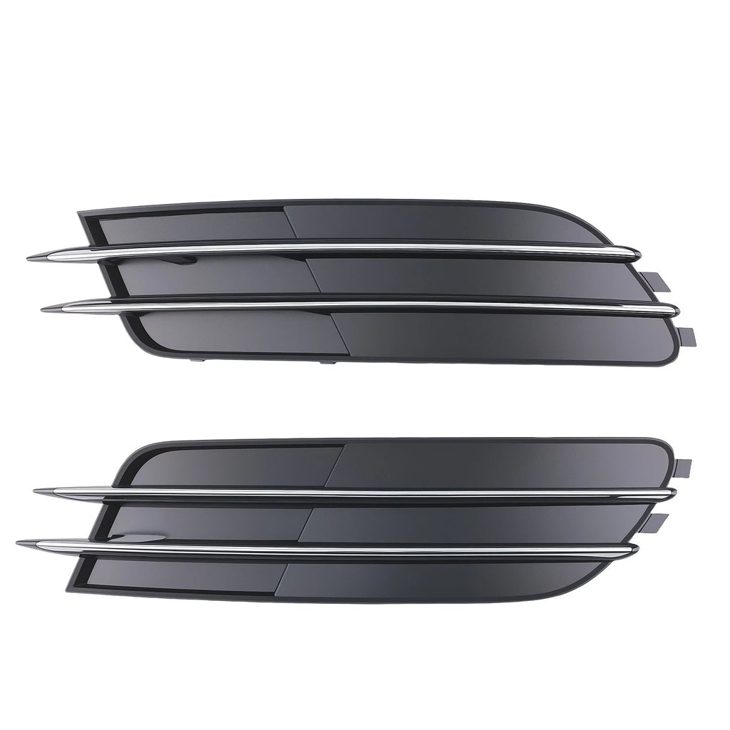 2X Front Bumper Fog Lamp Grille Cover for Audi A6 (2012–2015) 4G0807681 4G0807682