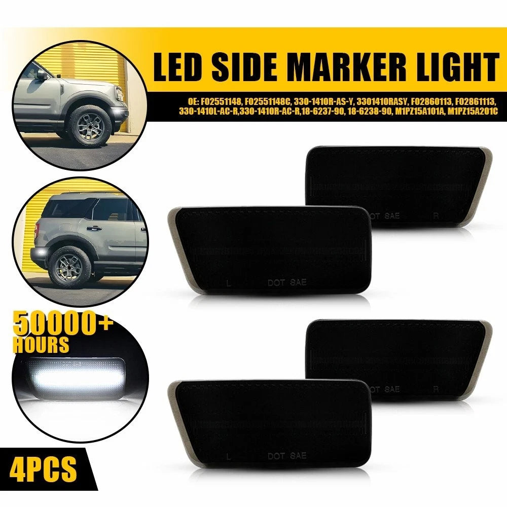 LED Side Marker Lights Kit for Ford Bronco Sport (2021–2023)
