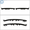 Pair Fog Light Covers for Mazda CX-9 (2016–2023) Black Plastic