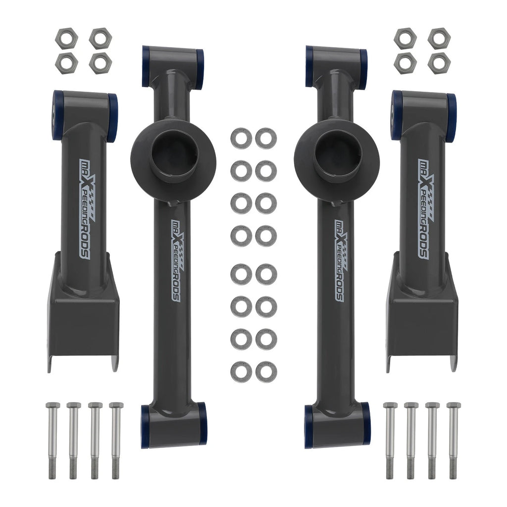 Set of 4 Rear Tubular Control Arms for Ford Mustang (1979–2004) Gray