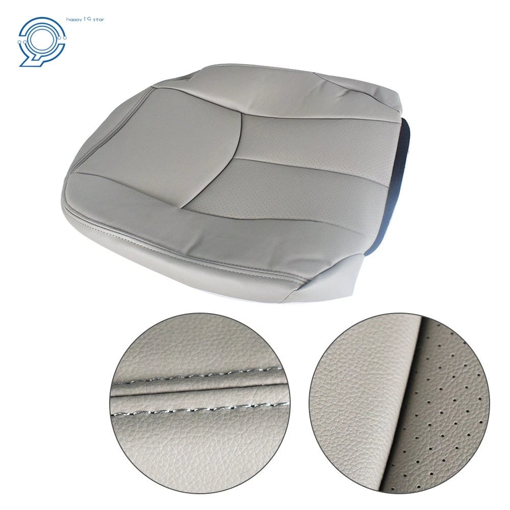 Front Left Driver Bottom Seat Cover for Chevrolet Tahoe Suburban (2003–2006) Gray
