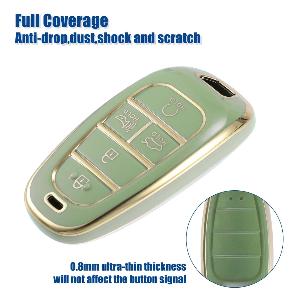 TPU 5 Button Keyless Entry Remote Key Fob Cover for Hyundai Tucson (2016-2023)