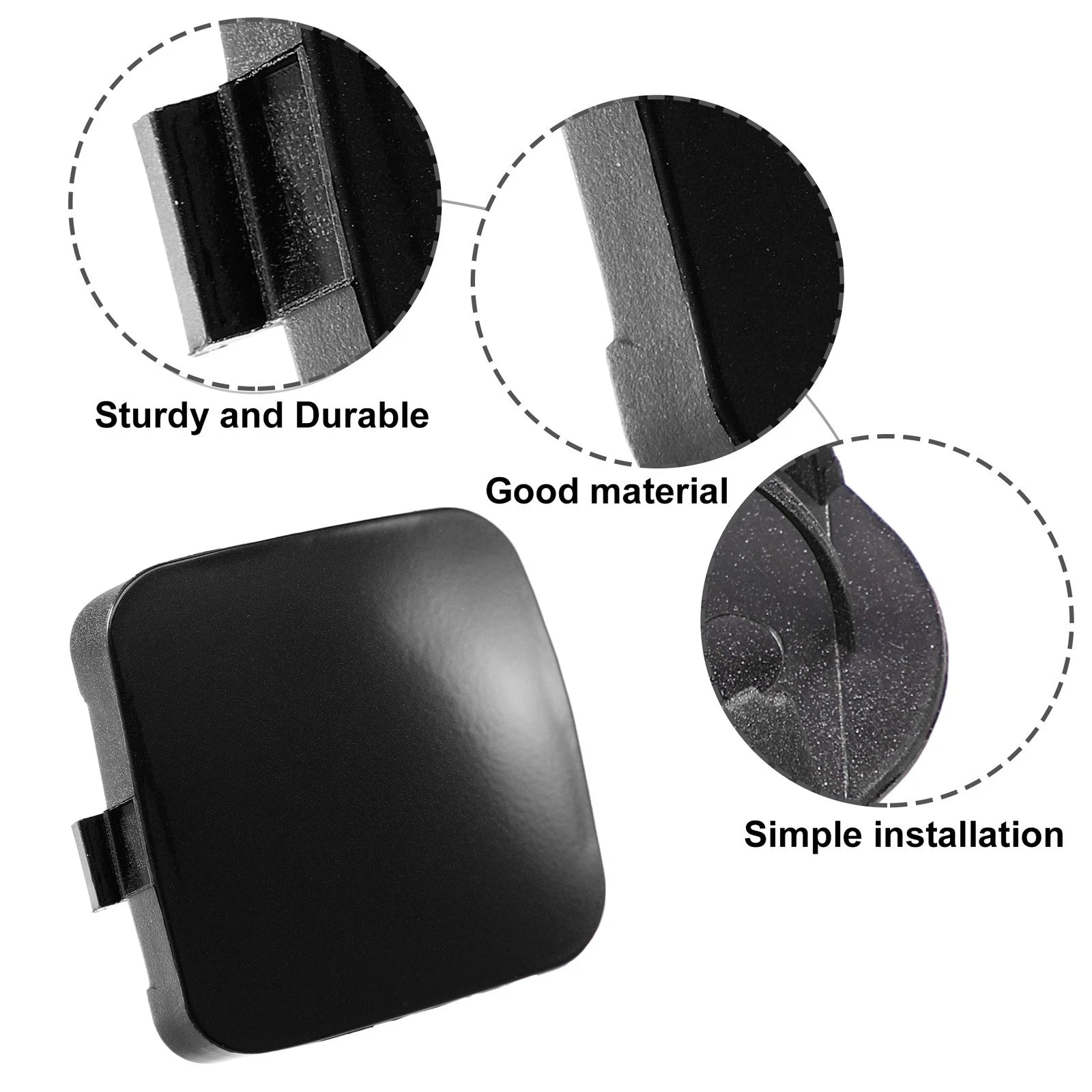 Tow Hook Cover Cap for Toyota Rav4 (2019–2023) Black