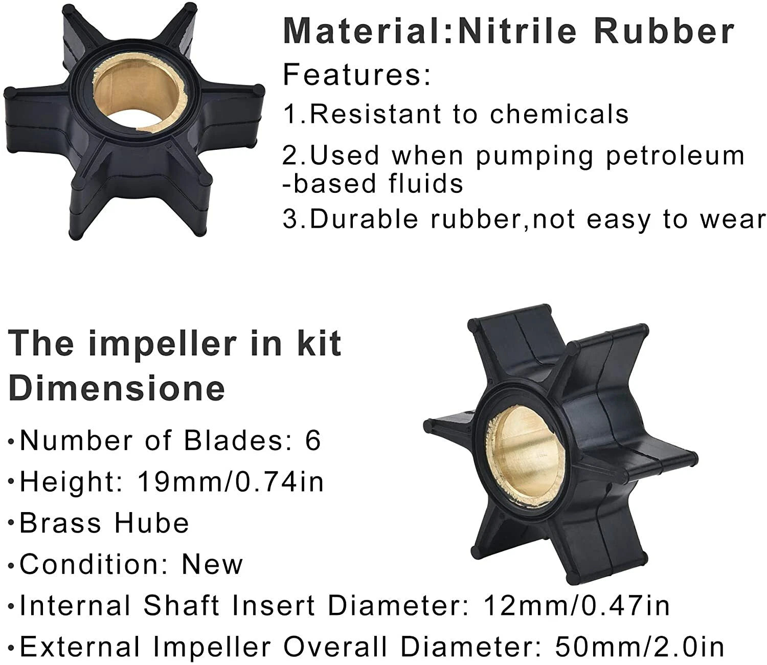 Water Pump Impeller Kit with Housing for Johnson Evinrude (393630)