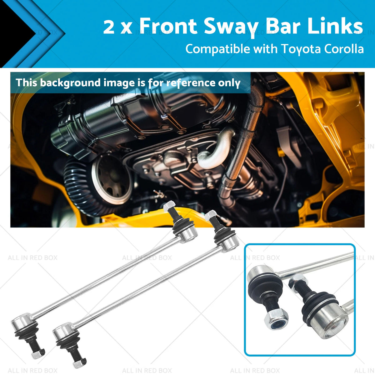 Pair Front Sway Bar Links for Toyota Corolla ZZE122R (2001–2007)