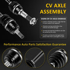 Set of 2 CV Axles for Yamaha Big Bear 350 (1998–2001)
