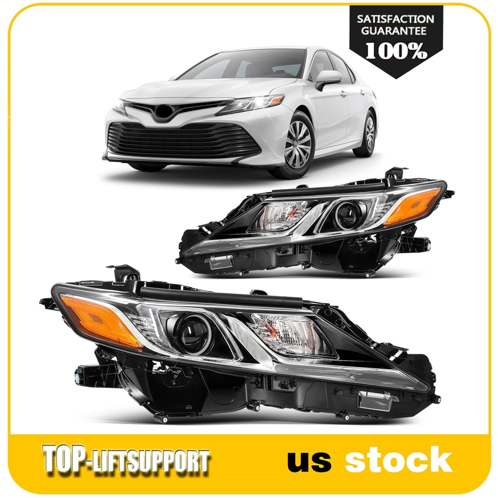 Full LED Headlight Set for Toyota Camry (2018–2024) Left + Right