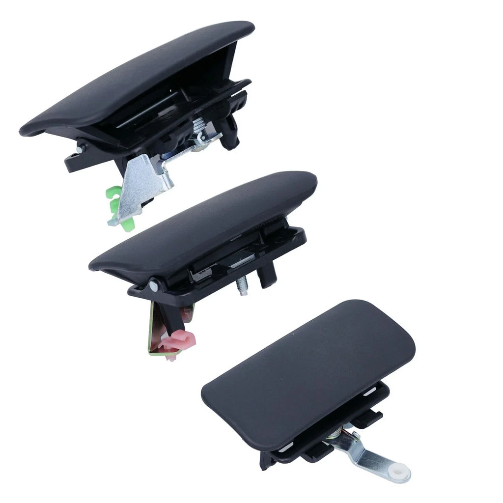 Set of 3 Door Handle Outer Black for Ford Transit (2000–2003)